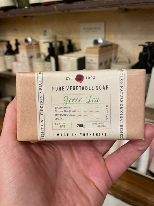 Fikkerts Green Tea Wrapped Soap