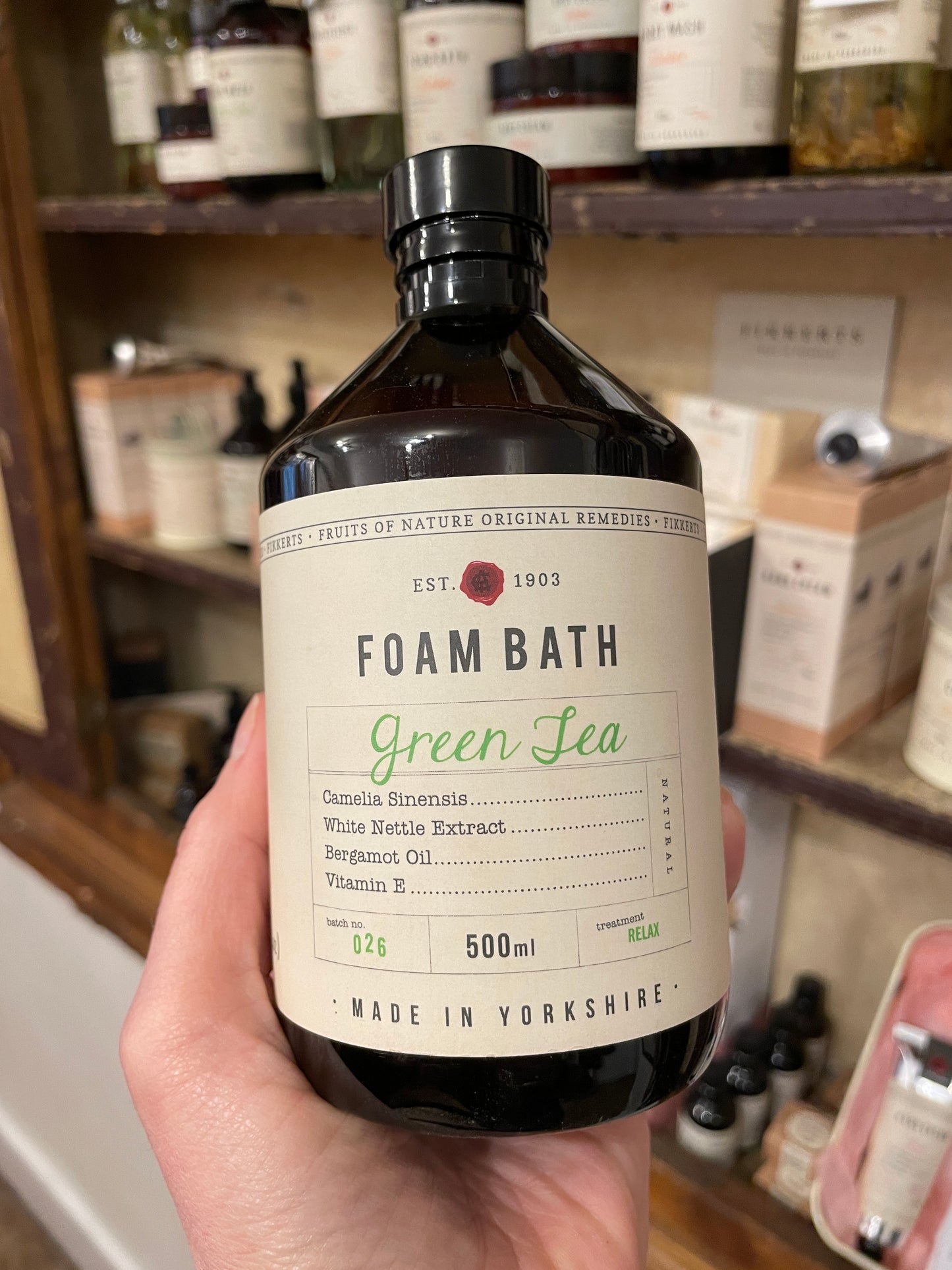 Fikkerts Green Tea Foam Bath