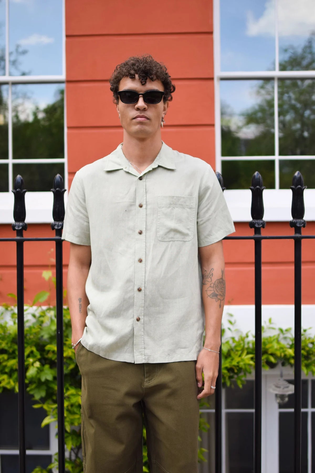 Komodo Pistachio Green Loyle Short Sleeve Shirt