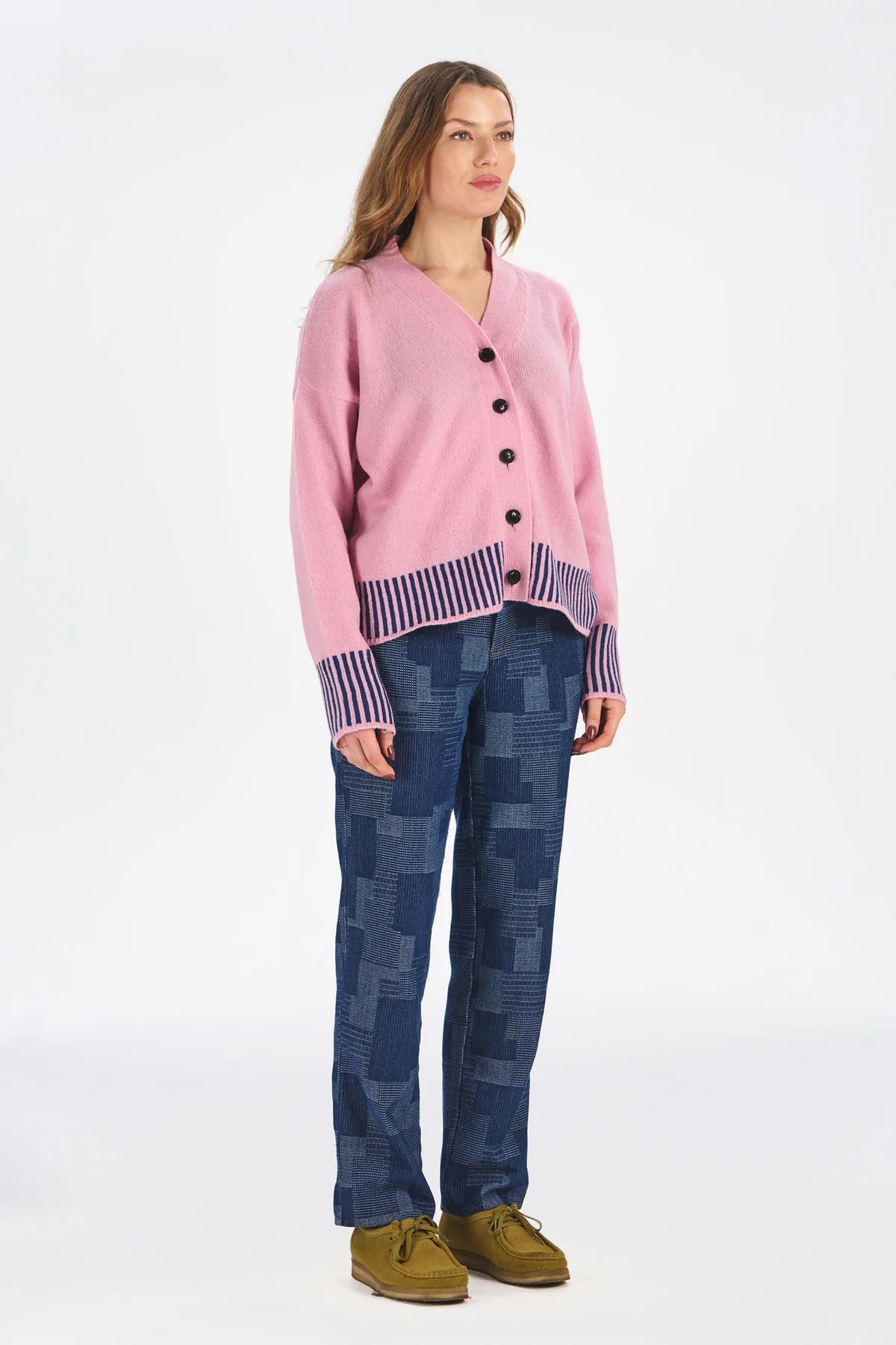Komodo Cosi Pink Merino Cardigan
