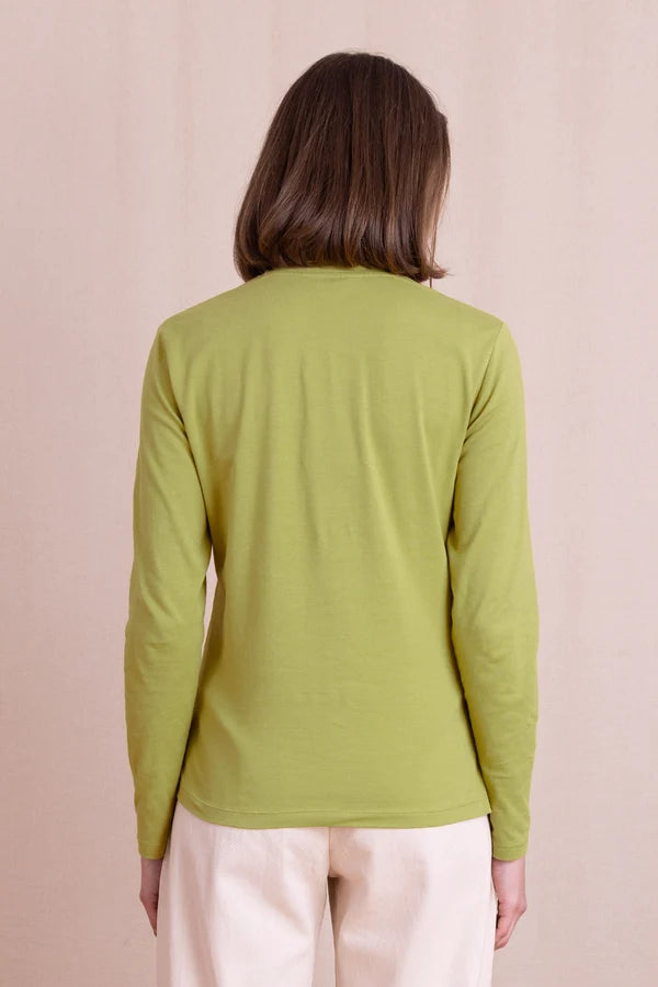 Nomads Spring Green Cotton Polo Neck