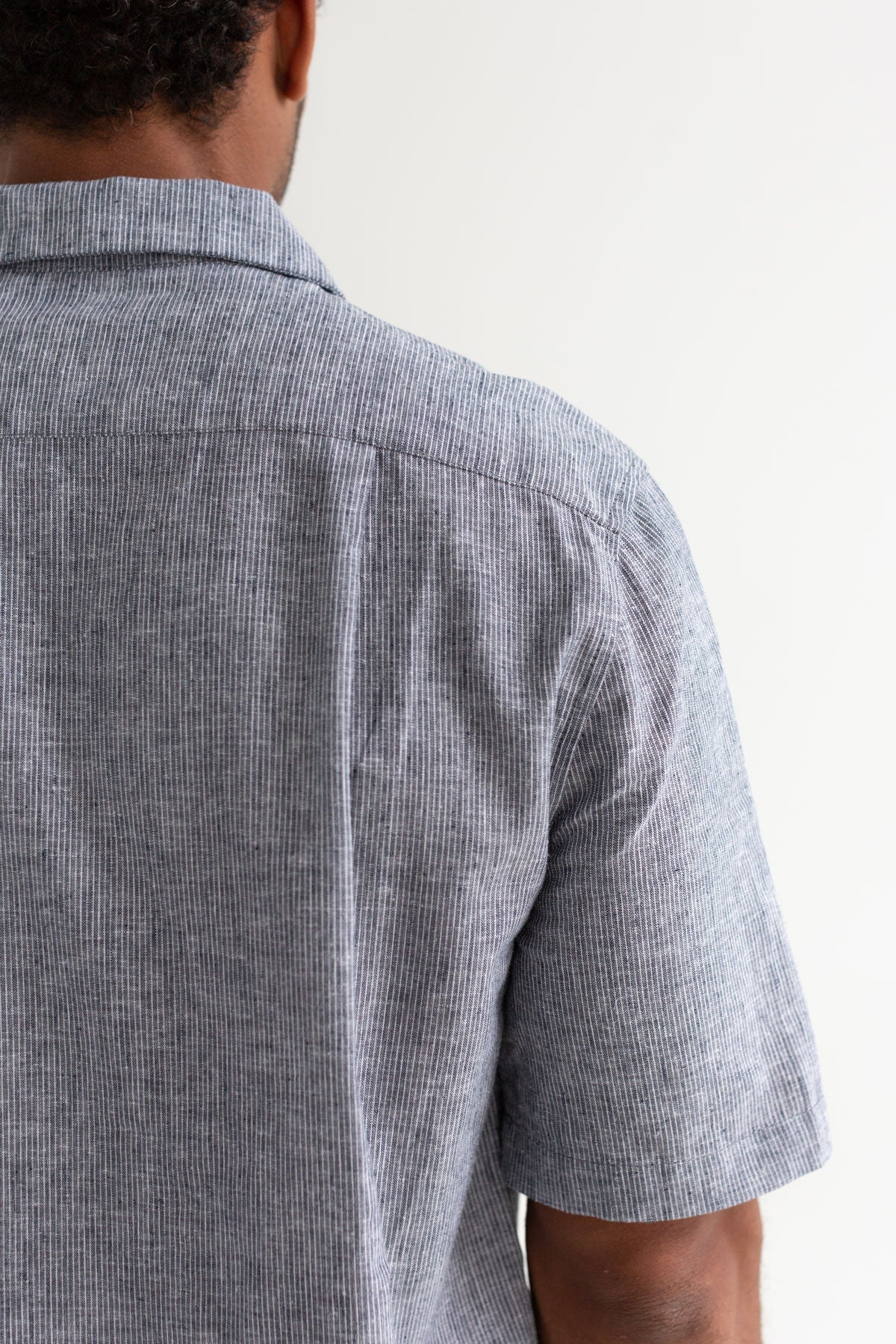 Two Thirds Navy Stripe Olivera Short Sleeve Shirt