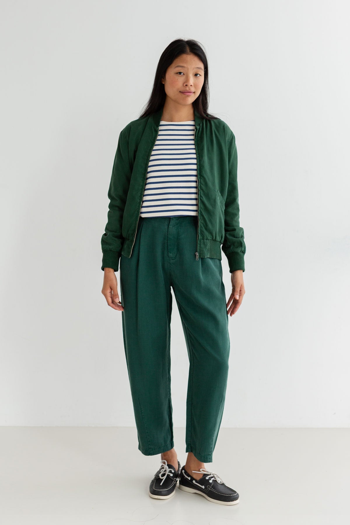 Two Thirds Vulcano Green Bomber Jacket
