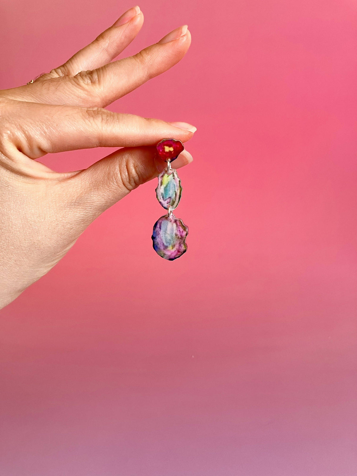 Wearable Masterpiece Earrings: Claude Monet Water Lillies