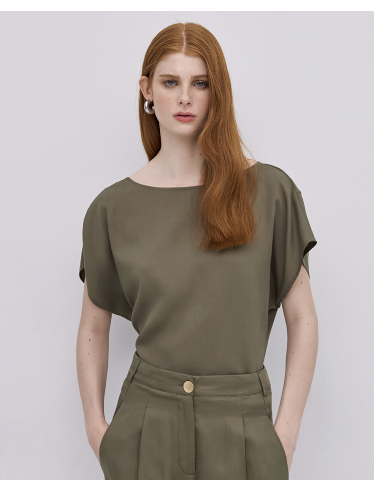 Access Fashion Olive Green Reversible Top