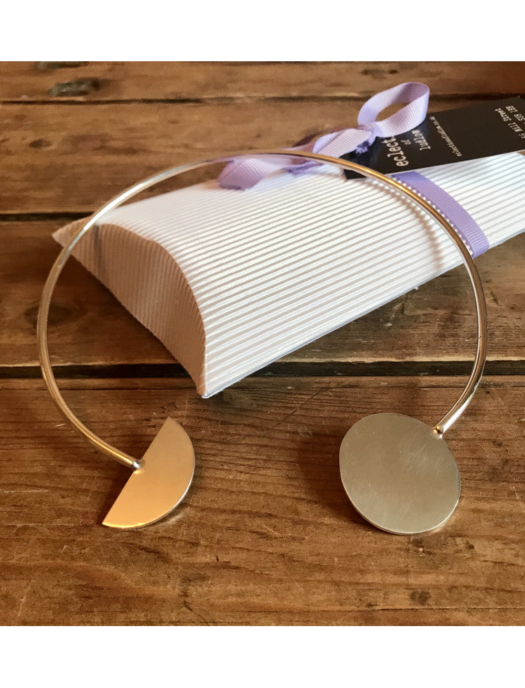 Asymmetric Silver Torque