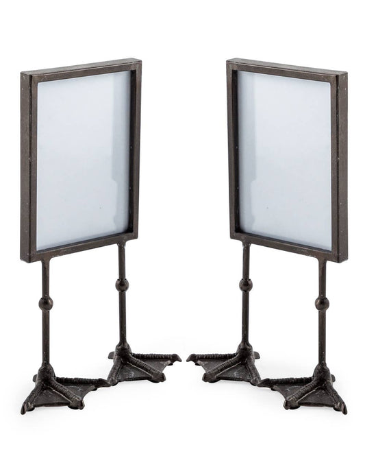 Antique Black 5x7" Duck Feet Portrait Photo Frame
