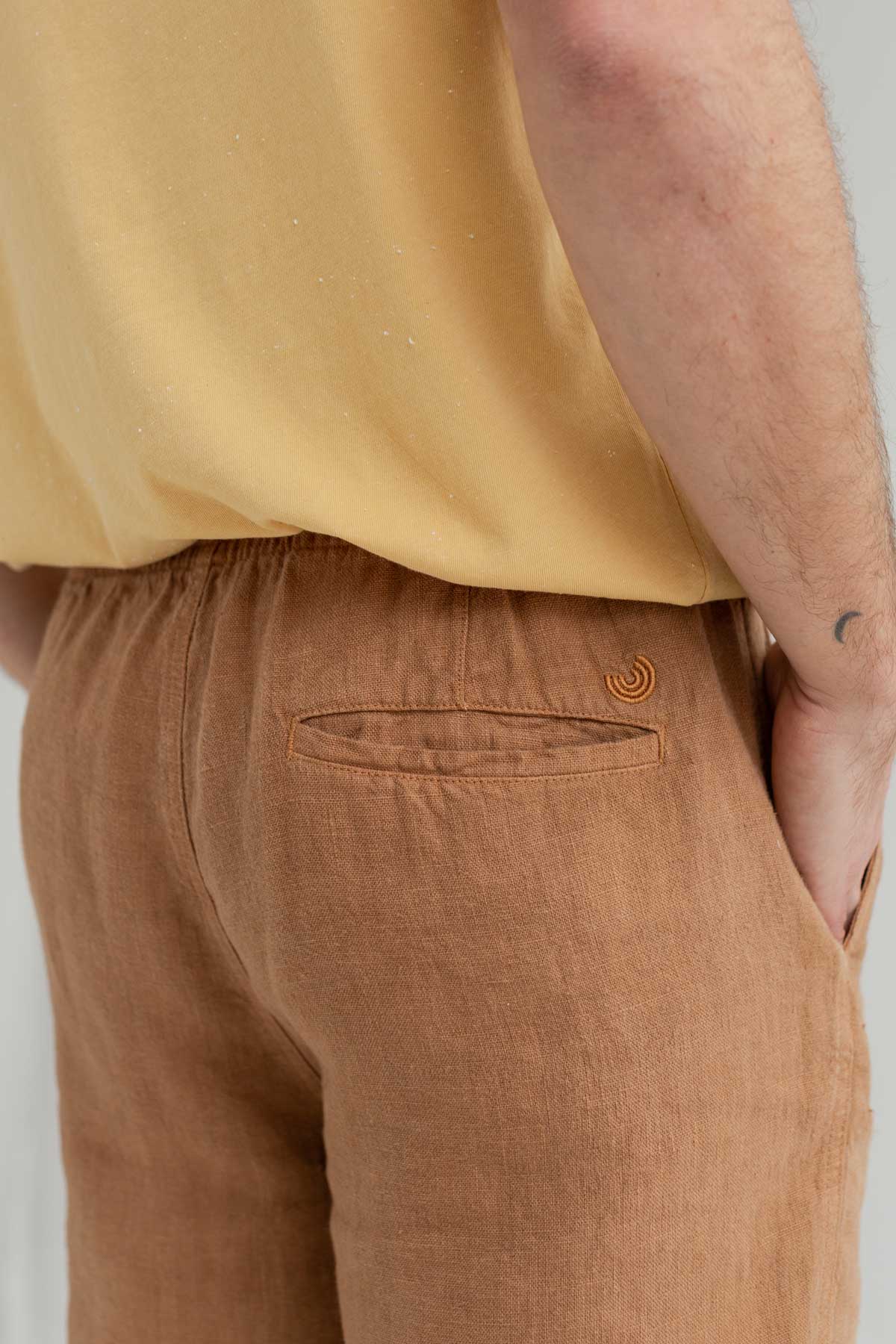 Two Thirds Bagaat Adobe Linen Shorts