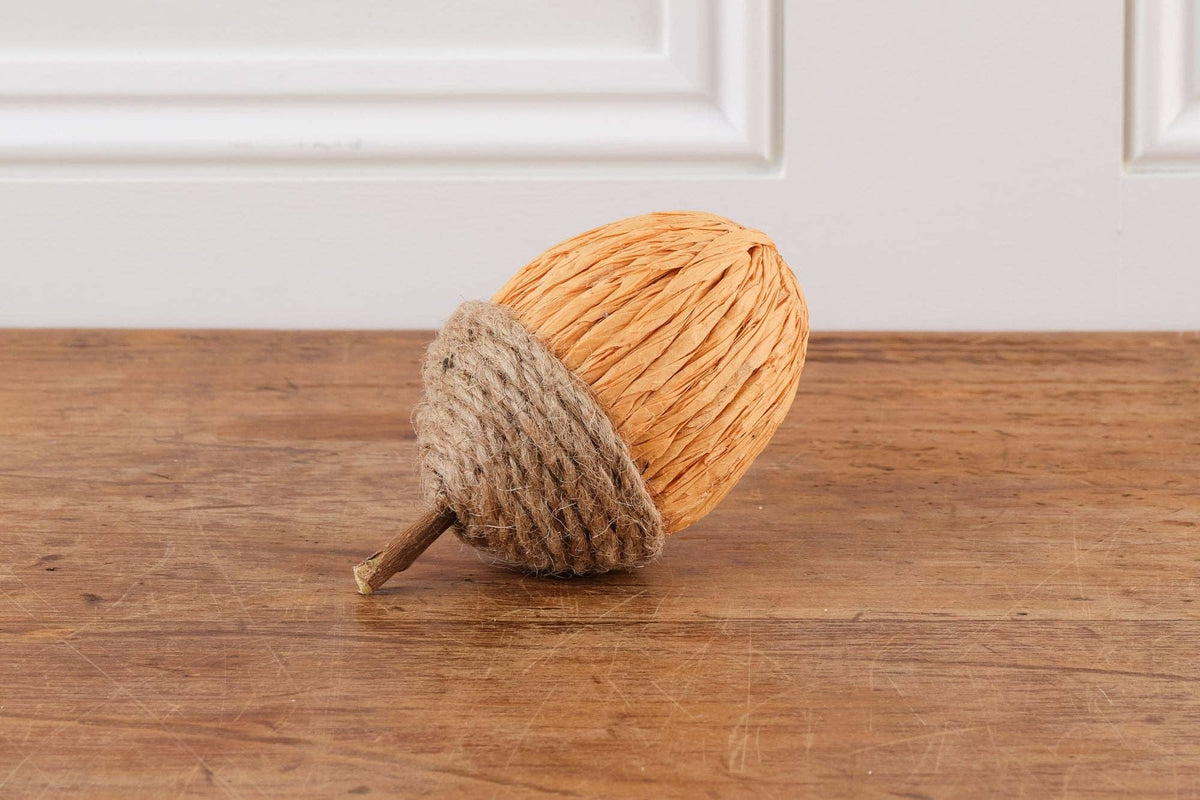 Rope and Raffia Acorns