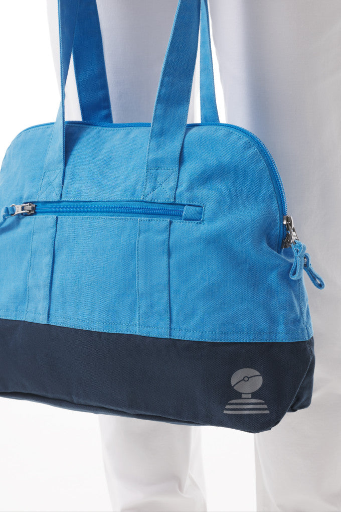 Mousqueton Bright Sky Blue Canvas Holdall