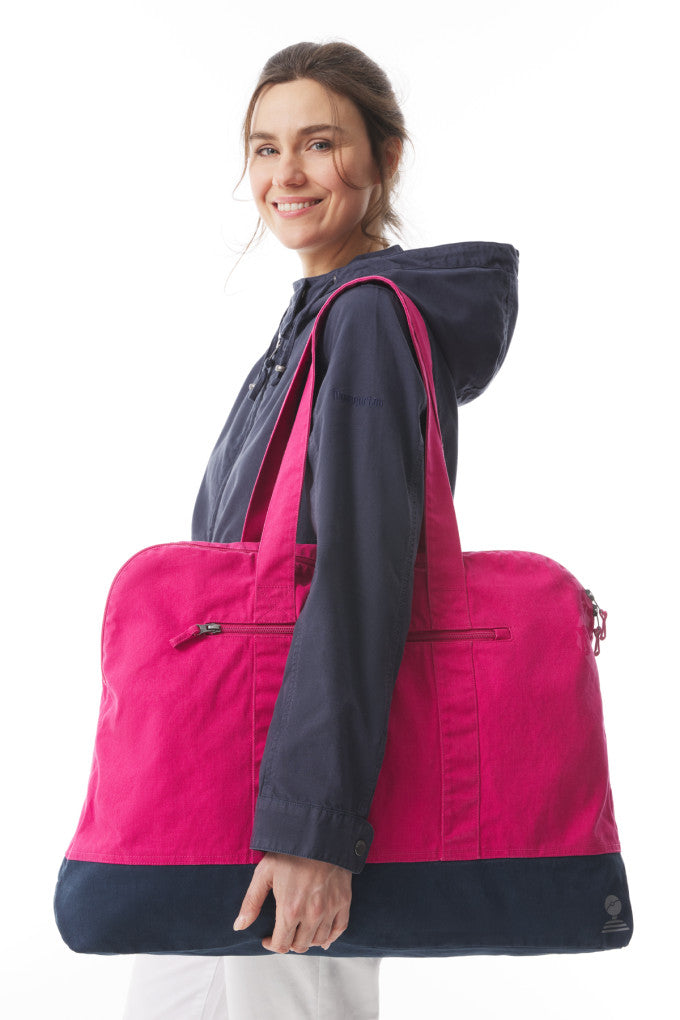 Mousqueton Pink Canvas Holdall