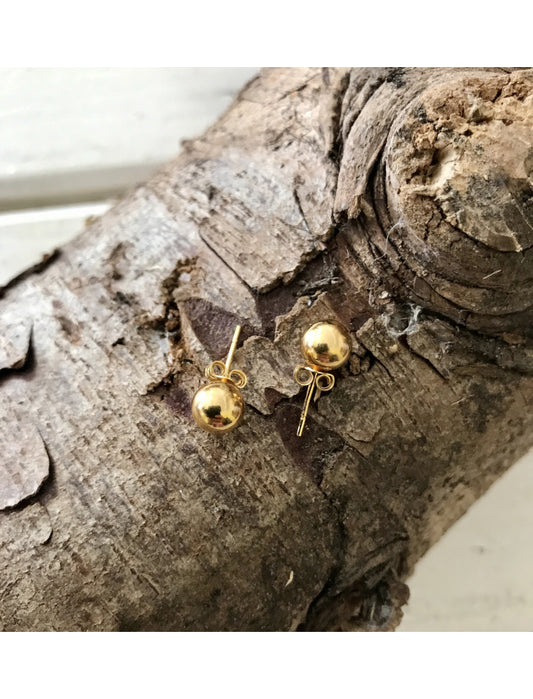 Body Bangle Small Yellow Gold Studs