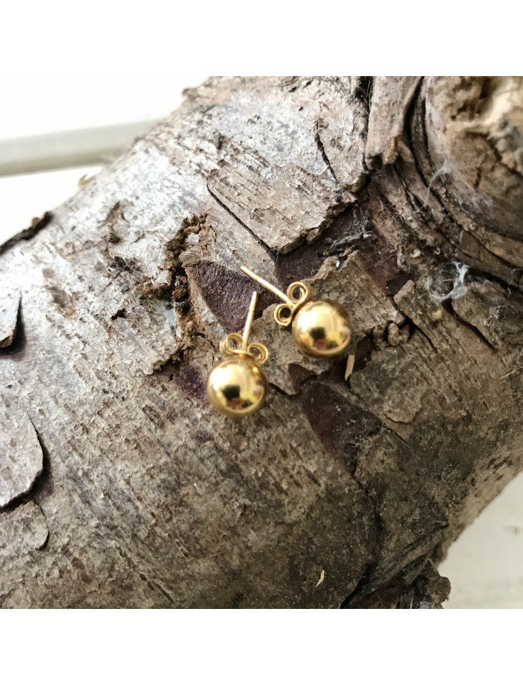 Body Bangle Small Yellow Gold Studs