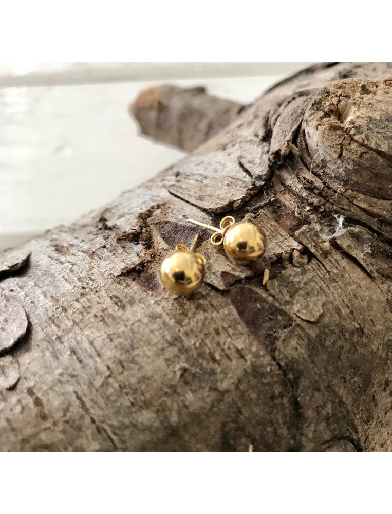 Body Bangle Small Yellow Gold Studs