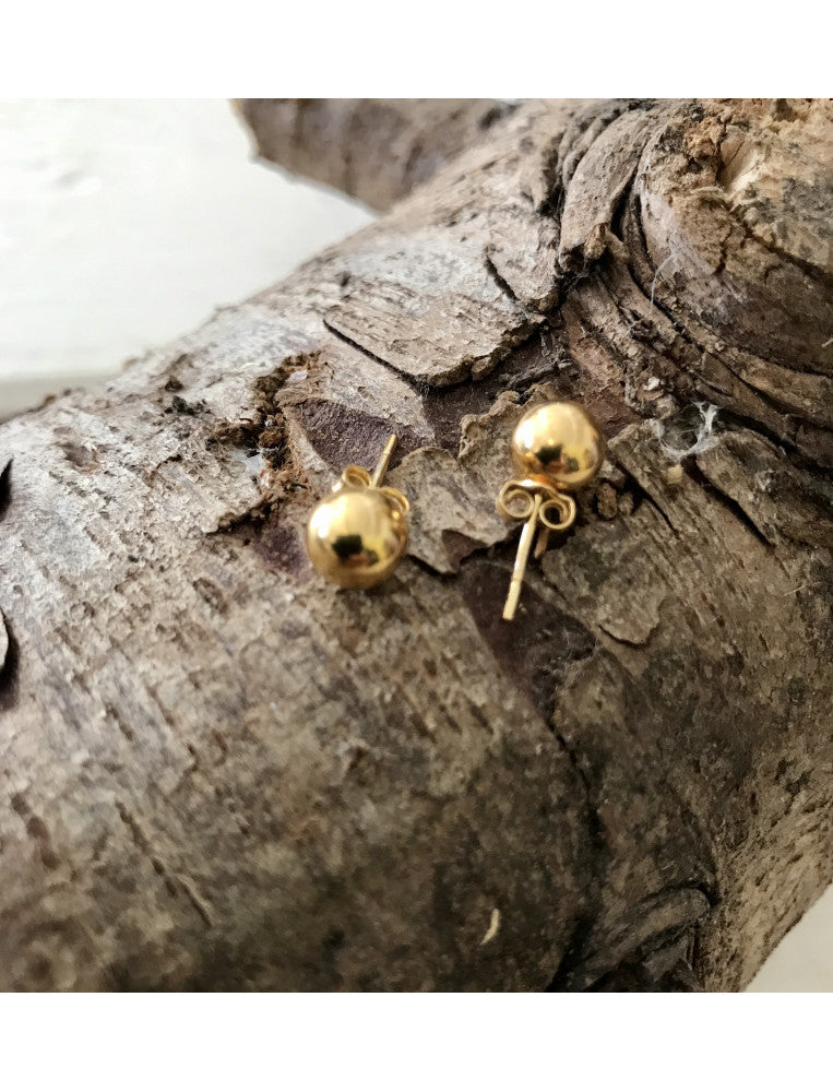 Body Bangle Small Yellow Gold Studs