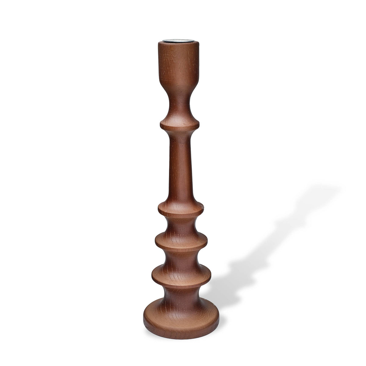 Large Wooden Candle Holder