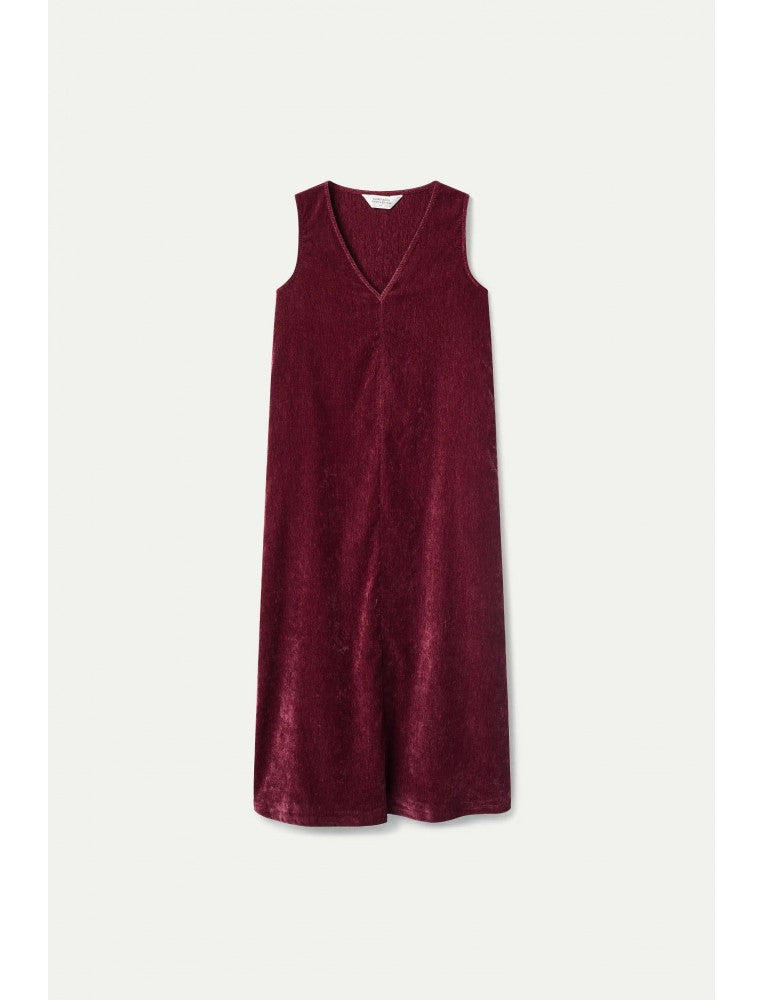 Compania Fantastica Burgundy Velvet Dress
