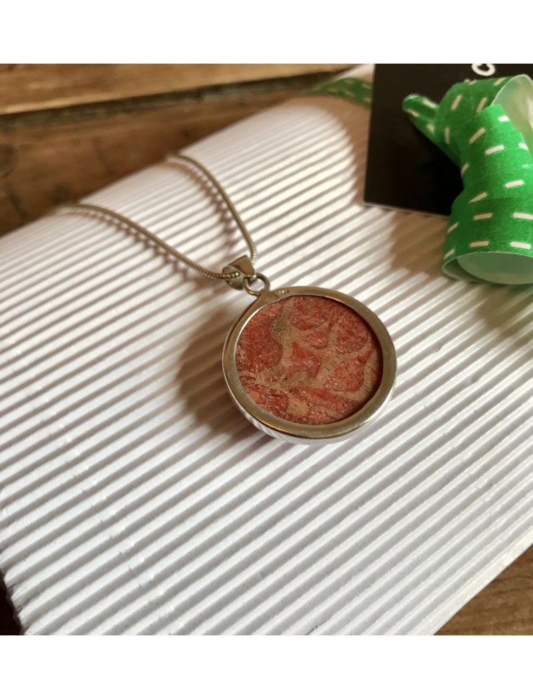 Red Coral Round Necklace