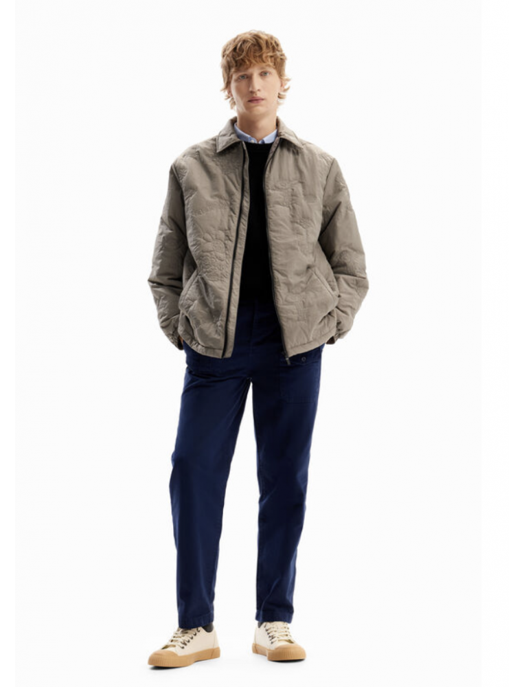 Desigual Grey Embroidered Jacket
