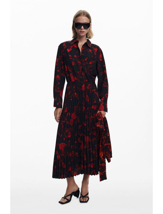 Desigual Plisado Pleated Dress