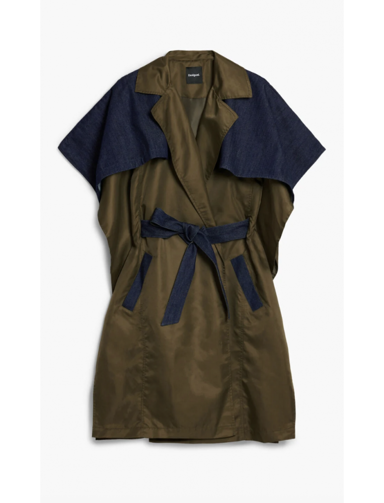 Desigual Trench Style Poncho/Cape