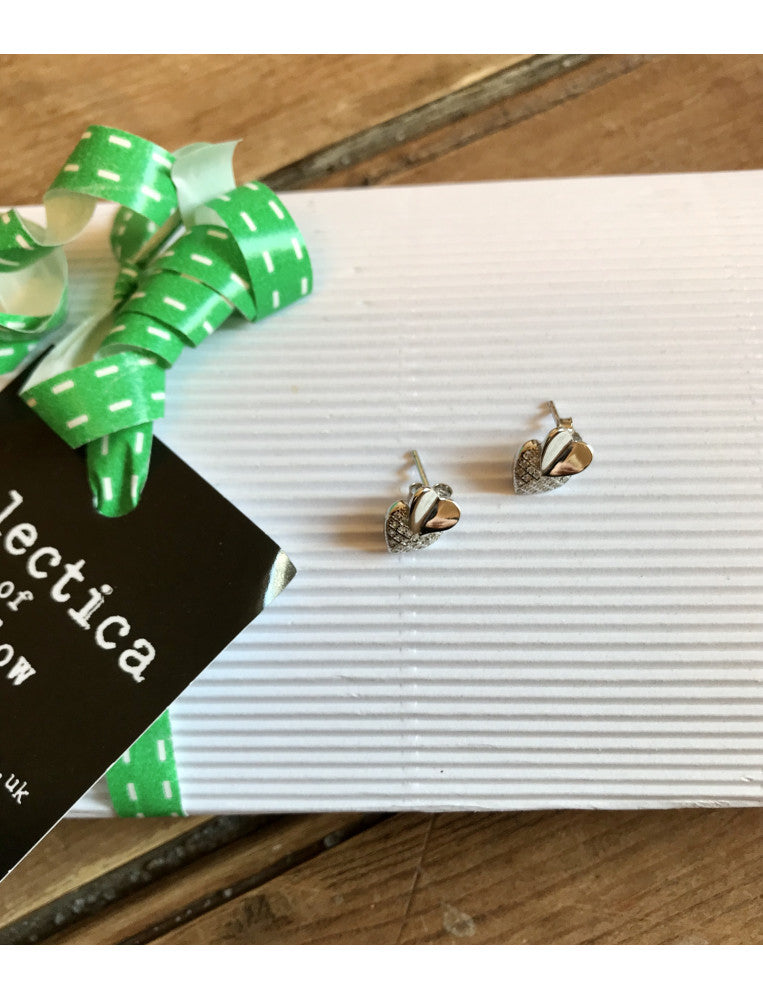 Double Heart Studs