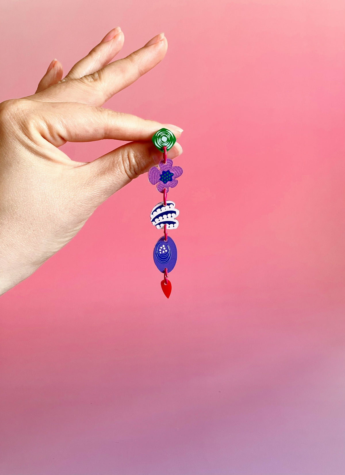 Botanical Wearable Earrings: Alyssum