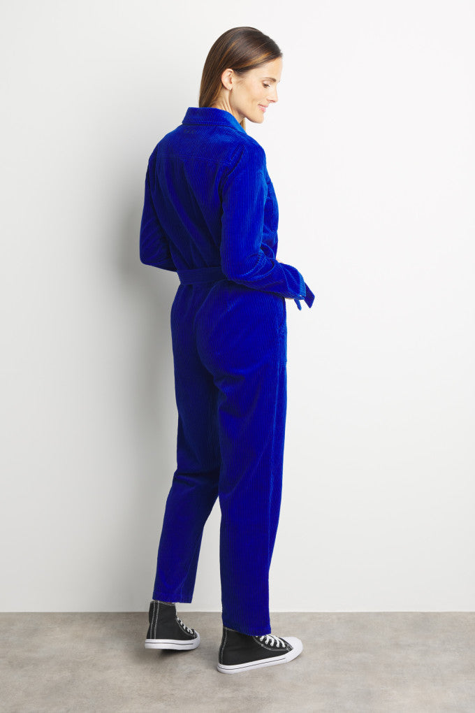 Mousqueton Cobalt Blue Cord Jumpsuit