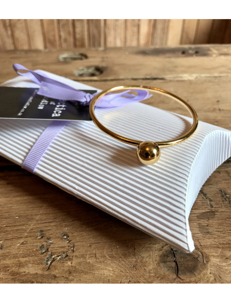 Gold Ball Bangle