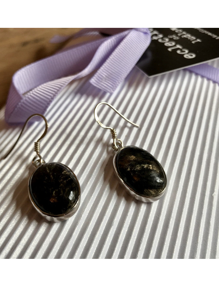 Black Golden Seraphinite Earrings