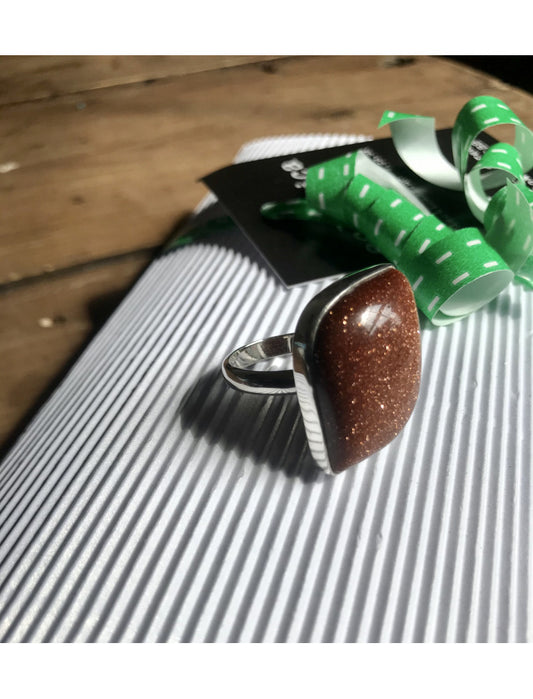 Goldstone Ring