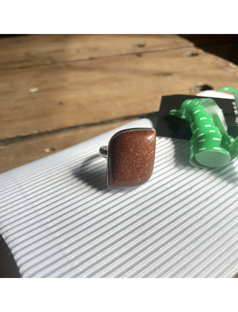 Goldstone Ring