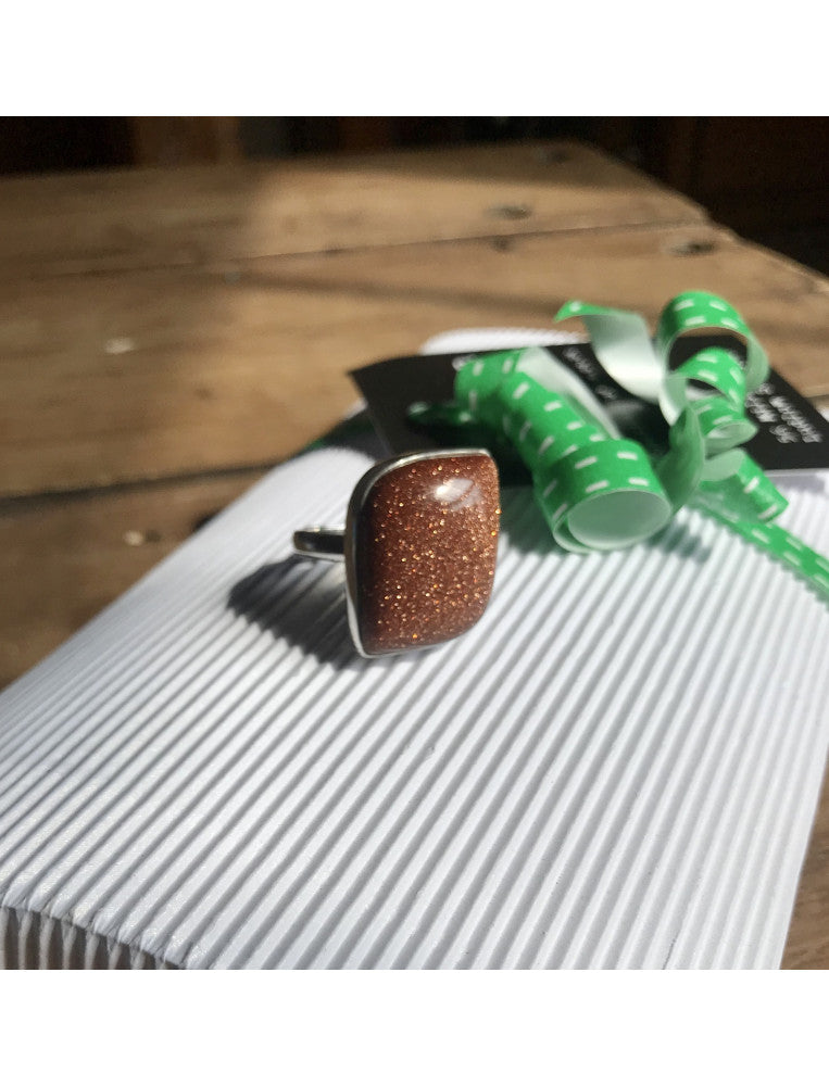 Goldstone Ring