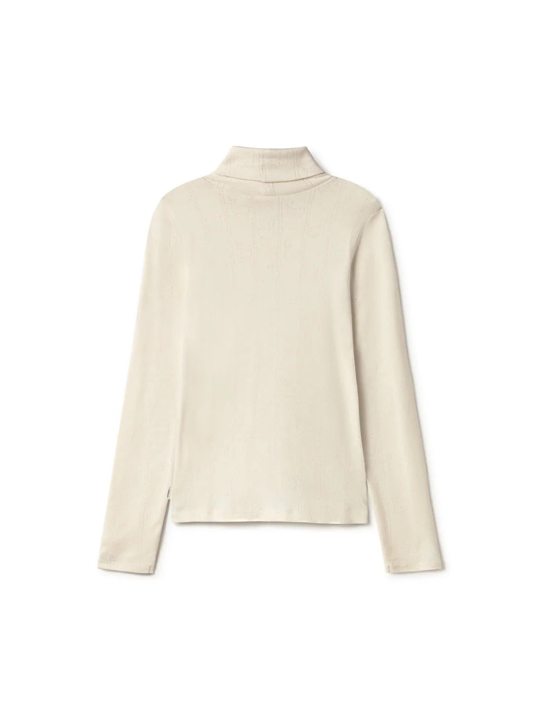 Two Thirds Grabow Ecru Cotton Polo Neck