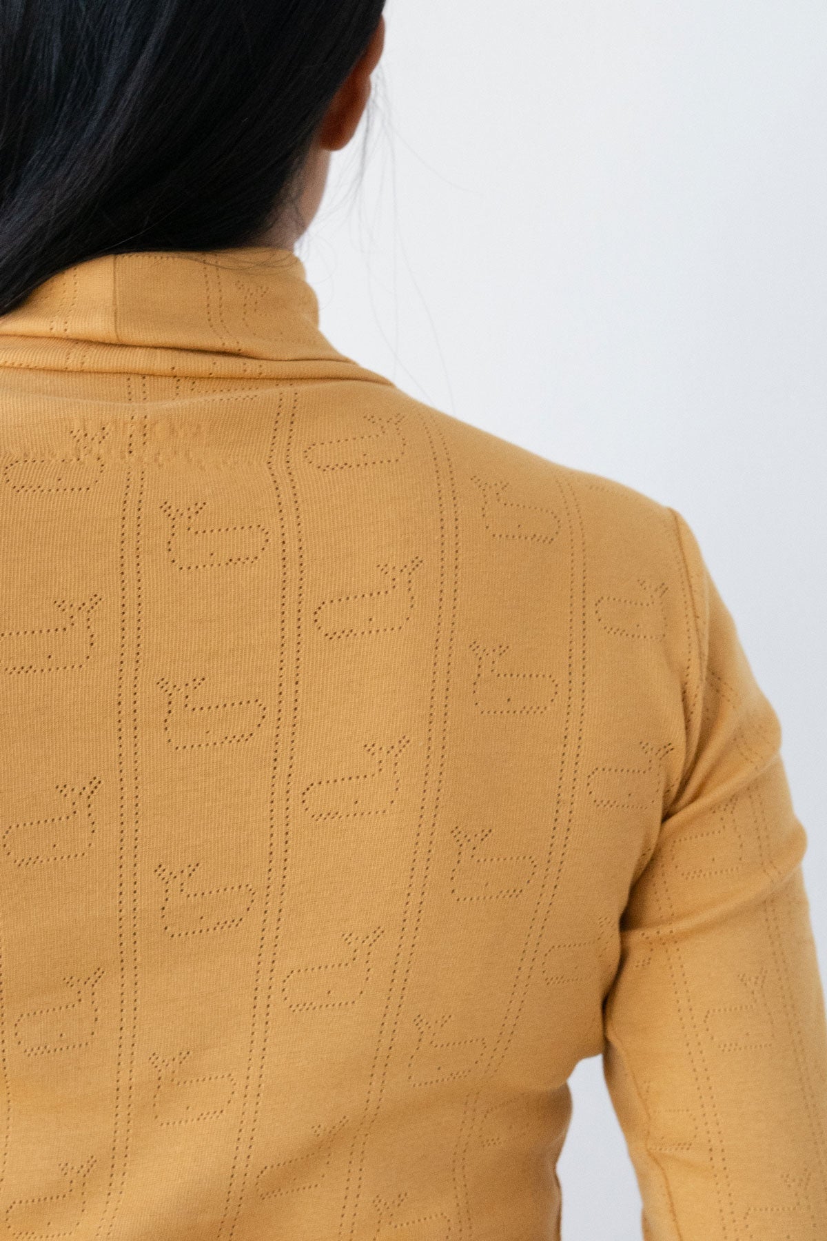 Two Thirds Grabow Mustard Cotton Polo Neck