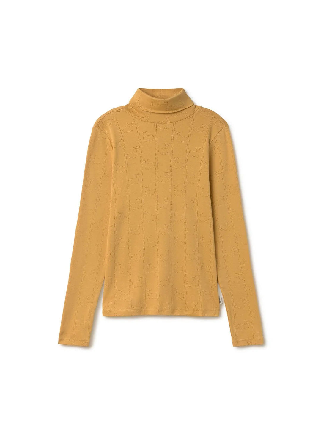 Two Thirds Grabow Mustard Cotton Polo Neck