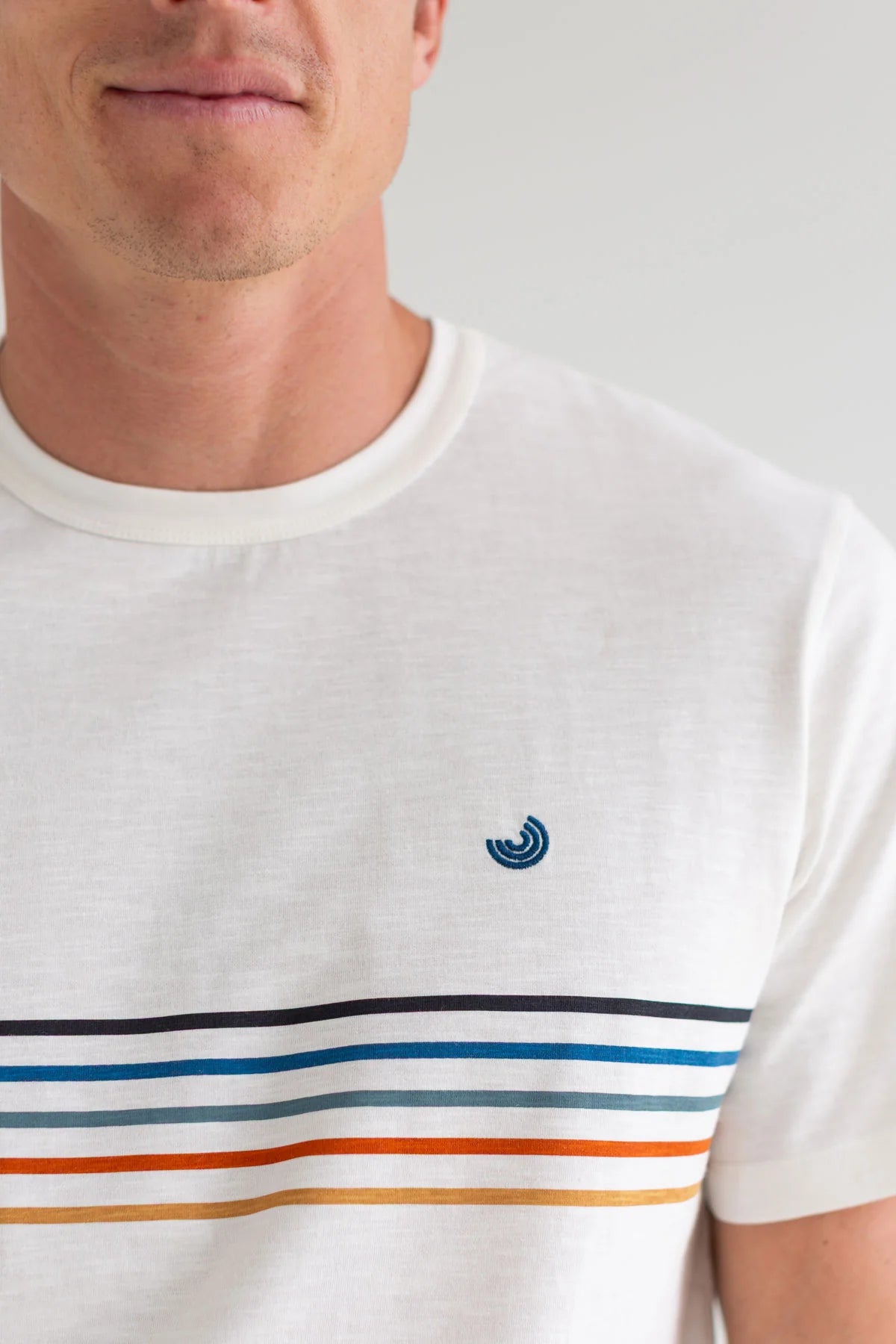 Two Thirds Hauula Striped Graphic Cotton T'Shirt