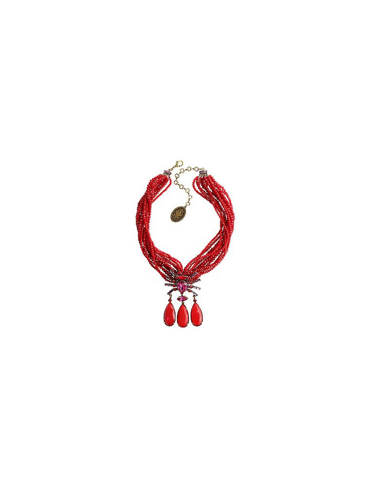 Konplott Red Spider Daisy Necklace