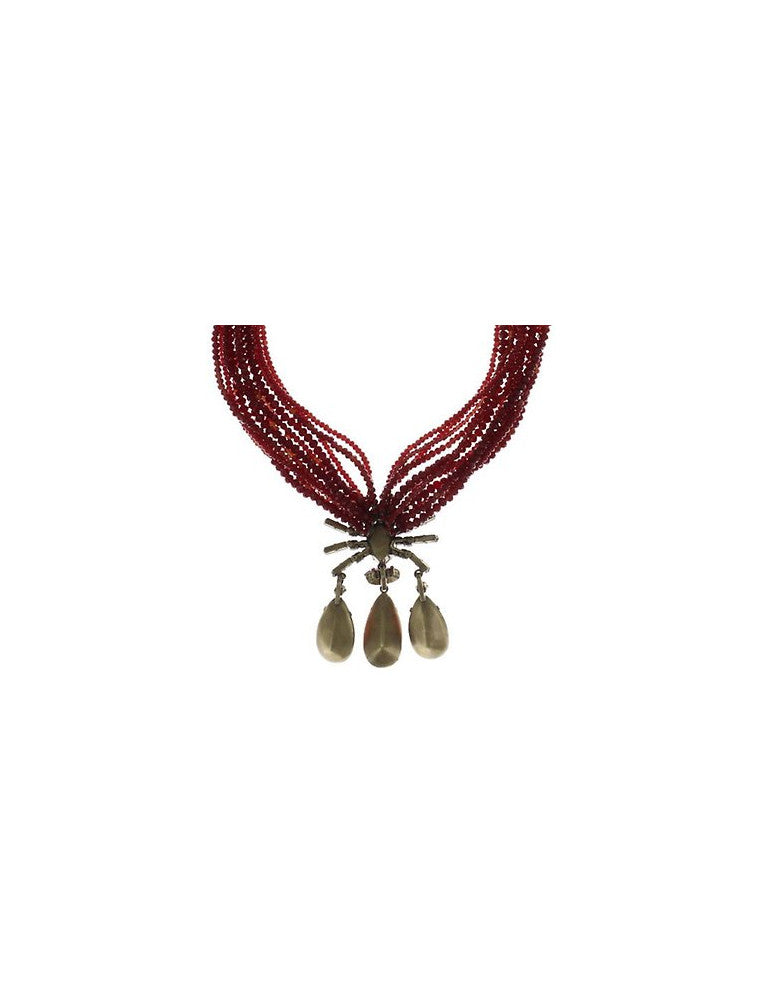 Konplott Red Spider Daisy Necklace