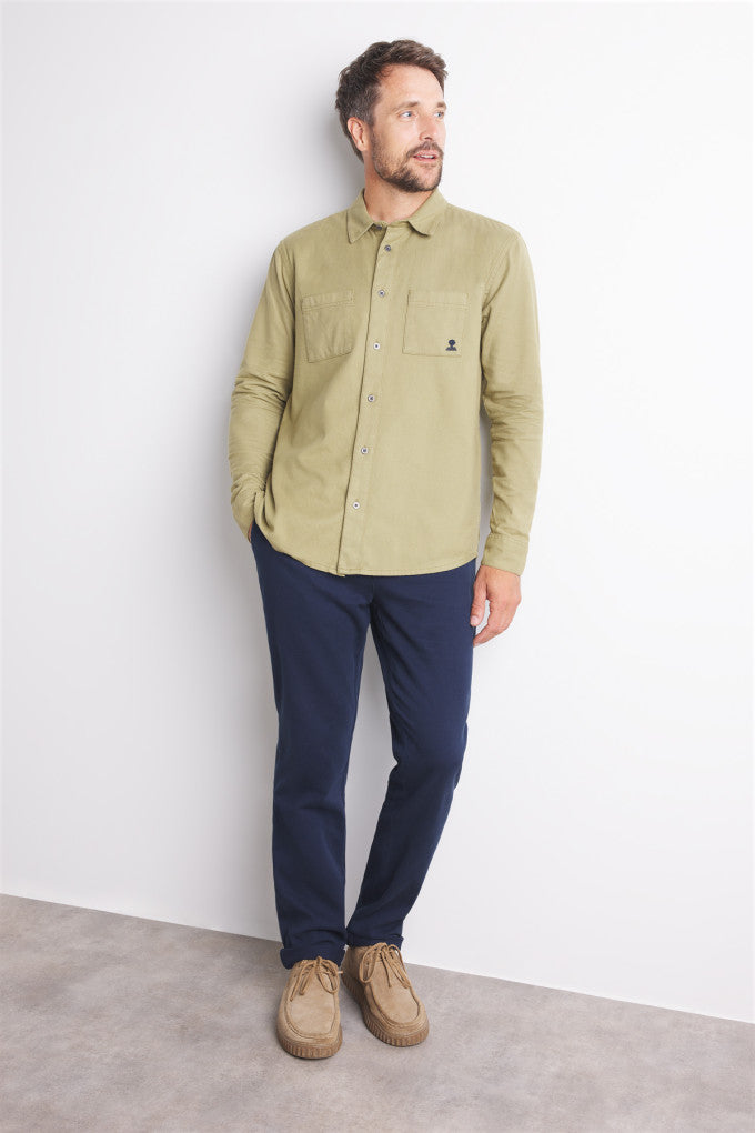 Mousqueton Moss Green Flannel Shirt