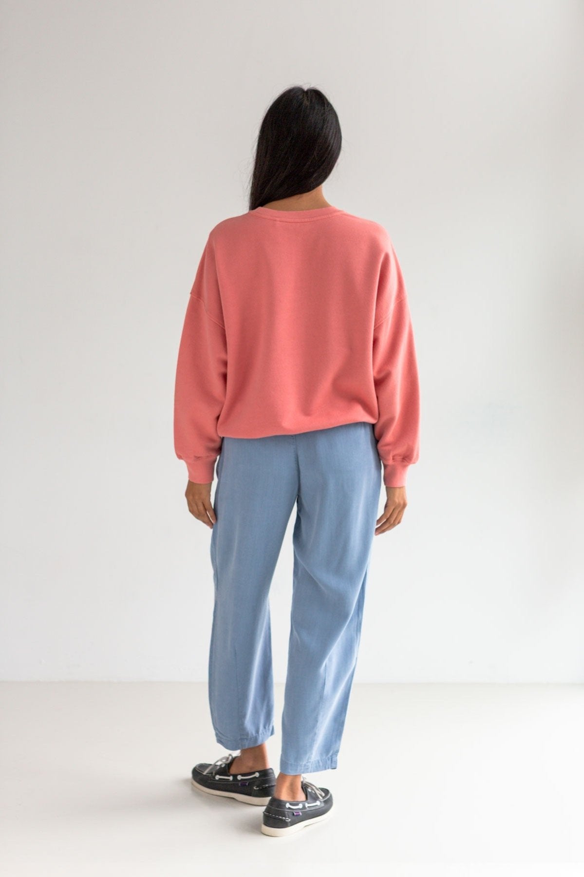 Two Thirds Niza Salmon Pink Cotton Sweatshirt