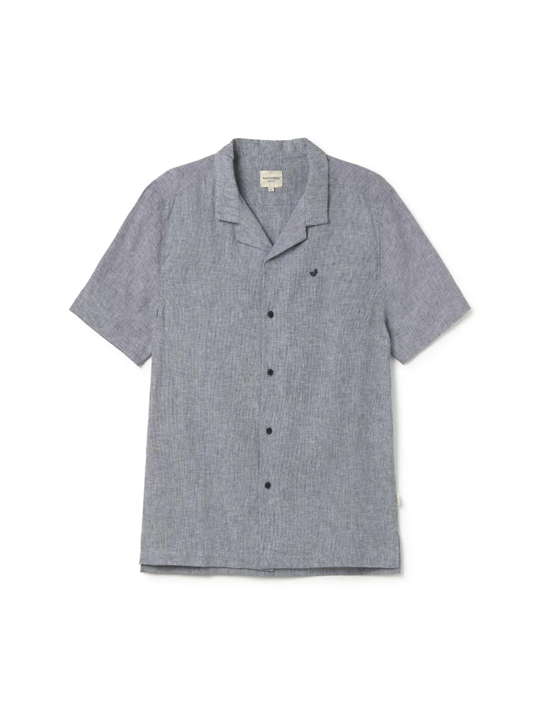 Two Thirds Navy Stripe Olivera Short Sleeve Shirt