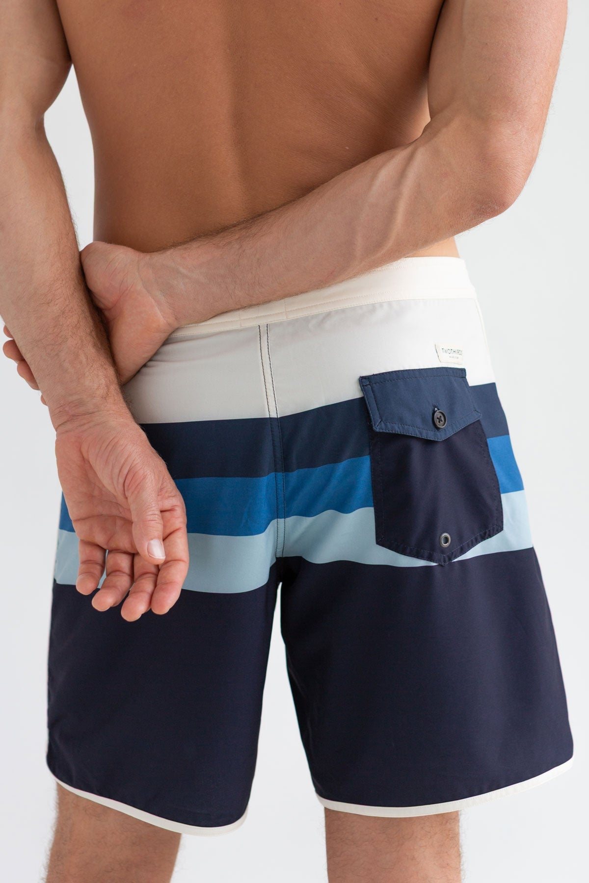 Two Thirds Ouen Striped Swim Shorts