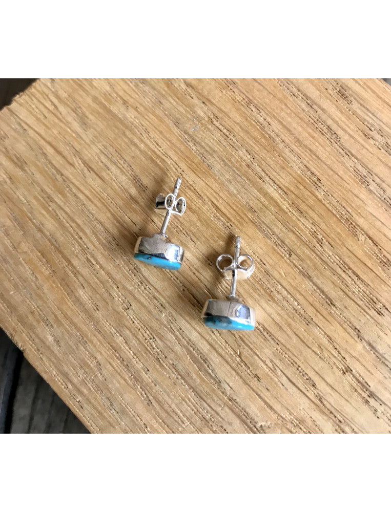 Oval Turquoise Studs