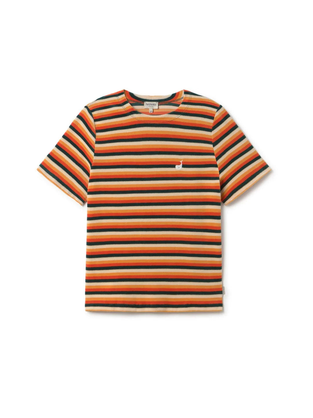 Two Thirds Pitcairn Velour Striped T'Shirt