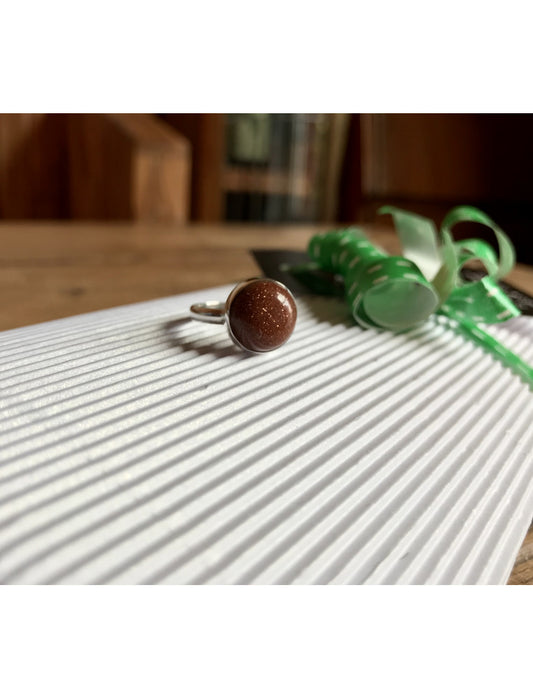 Round Goldstone Ring