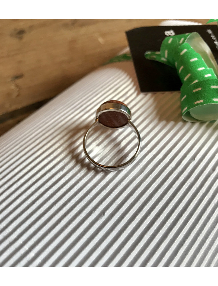Round Goldstone Ring