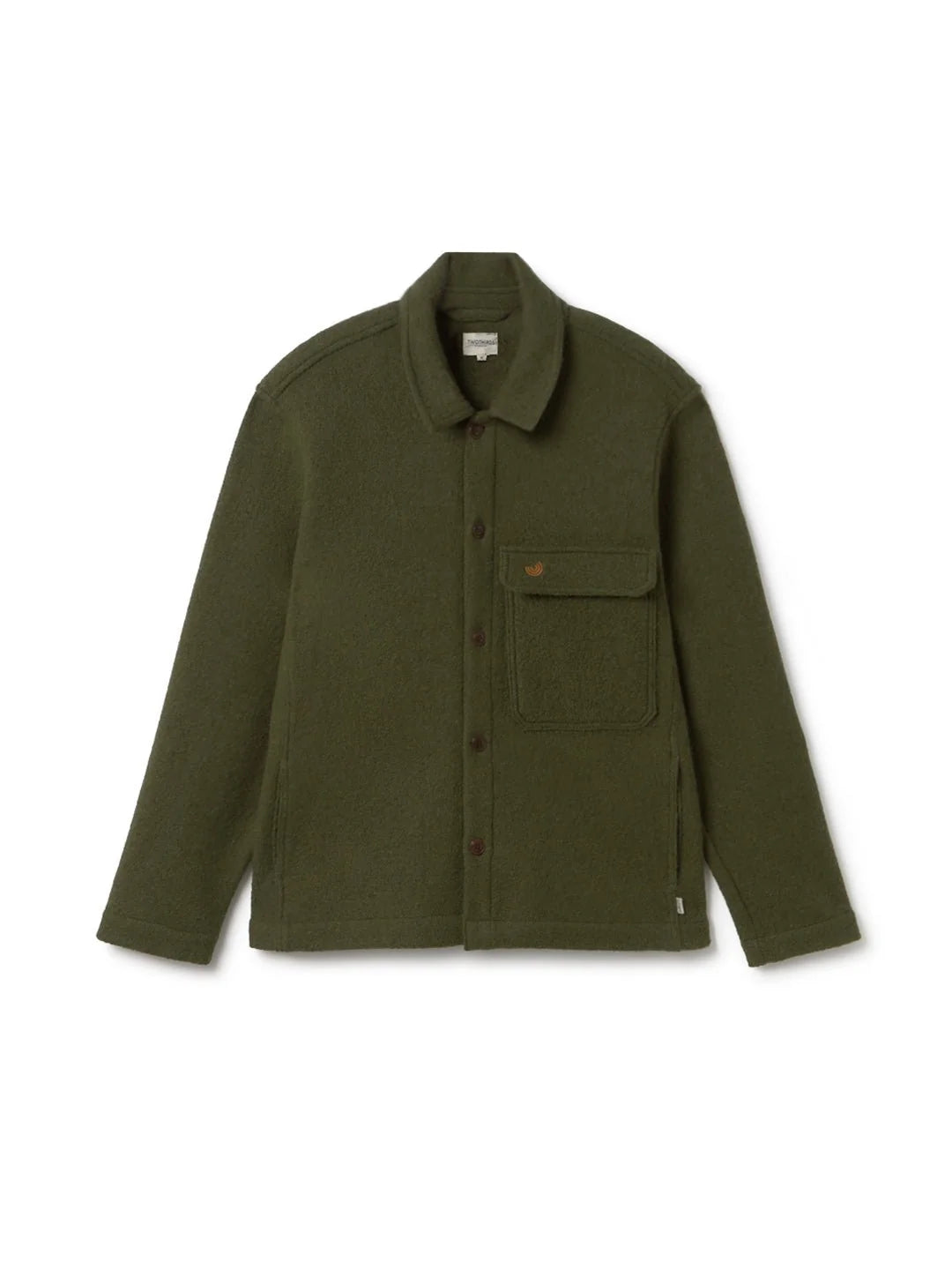 Two Thirds Streedagh Moss Green Wool Jacket