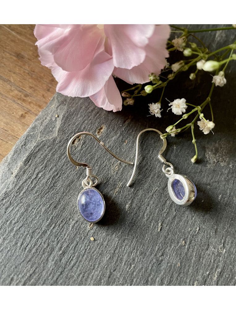 Tanzanite Oval Earrings (small)