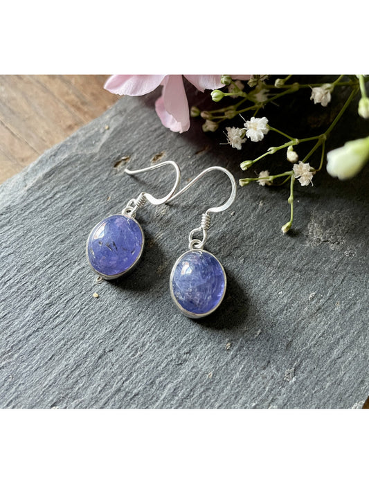 Tanzanite Oval earrings (large)